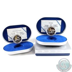 1990 Canada $20 Aviation - The Avro Lancaster Bomber Sterling Silver Coin & 1996 Canada $20 Aviation
