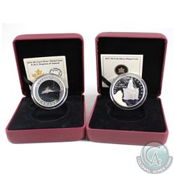 2012 Canada 50-cent R.M.S. Titanic (capsule lightly scratched and coin lightly toned) & 2014 50-cent