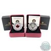 Image 1 : 2013 Canada $15 Maple Hologram - Maple of Peace & 2013 $20 Maple Leaf Impression Red Enamel Fine Sil
