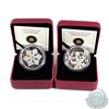 Image 1 : 2012 Canada $20 Holiday Snowstorm & Crystal Snowflake Fine Silver Coins. Coins come encapsulated in 