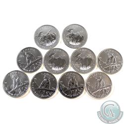 2012 Canada $5 Wildlife Moose & Cougar 1oz Fine Silver Coins (TAX Exempt). Please note coins are spo