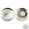 Image 2 : 2016 Basketball & 2017 Baseball 1oz Curved Fine Silver Coins (TAX Exempt). Please note coins contain