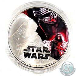 2016 Niue $2 Kylo Ren 1oz Fine Silver Proof Coin (TAX Exempt). Coin comes encapsulated.