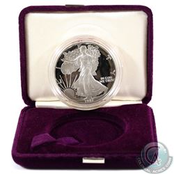 1987 United States 1oz Fine Silver Proof American Eagle (TAX Exempt). Coin comes in original clamshe
