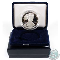 1994 United States 1oz Fine Silver Proof American Eagle (TAX Exempt). Original mint packaging with C