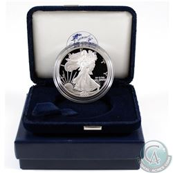 2005 United States 1oz Fine Silver Proof American Eagle (TAX Exempt). Original mint packaging with C
