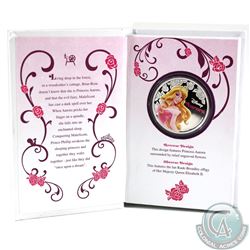 2015 Niue $2 Disney Princesses - Aurora $2 1 oz. Proof Silver Coin (TAX Exempt). Please note there i