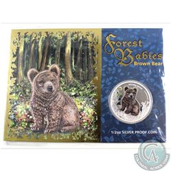 2013 Australia 50-cent Forest Babies - Brown Bear Fine Silver Coin (TAX Exempt).