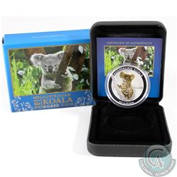 2015 Australia $1 Koala 1oz Gilded Fine Silver Coin (TAX Exempt).