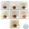 Image 2 : Lot of Canada 1-cent ICCS Certified MS-66 Red - 1997-2002 & 2002P. 7pcs