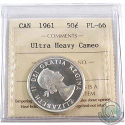 1961 Canada 50-cent ICCS Certified PL-66 Ultra Heavy Cameo