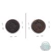 Image 2 : 1881H Canada 1-cent VF-EF (scratched) & 1881H Canada Triple Punch N 1-cent VF-EF (scratched). 2pcs