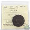Image 1 : 1-cent 1859 Wide 9/8 ICCS Certified VF-20