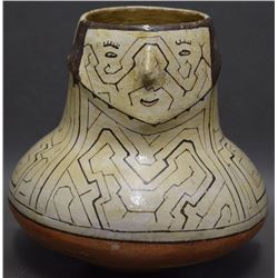 SHIPIBO POTTERY EFFIGY JAR