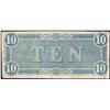 Image 2 : 1864 $10 Confederate States of America Note