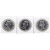 Image 2 : Lot of (3) 1964 $1 Canada Silver Dollar Coins