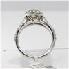Image 4 : 14KT White Gold 2.03 ctw Natural Round Cut Diamond Engagement Wedding Ring