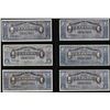 Image 1 : Lot of (6) 1915 1 Peso Mexico Revolutionary State of Chihuahua Notes