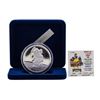 Image 1 : 1987 Rarities Mint Walt Disney Snow White Sneezy 5oz .999 Silver Coin w/Box & CO