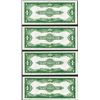 Image 2 : Cut Sheet of (4) Consecutive 1923 $1 Silver Certificate Notes