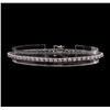 Image 2 : 14KT White Gold Ladies 2.10 ctw Diamond Bracelet