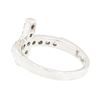 Image 3 : 14KT White Gold 0.53 ctw Diamond Cross Ring
