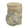 Image 1 : Roll of (20) 1923 $1 Brilliant Uncirculated Peace Silver Dollar Coins