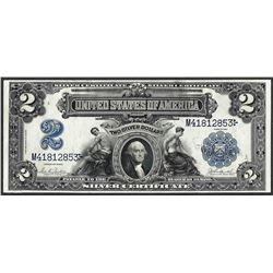 1899 $2 Mini-Porthole Silver Certificate Note