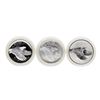 Image 2 : Set of (3) 2017-P/D/S Silver Liberty Medals Proof/Reverse Proof/Uncirculated