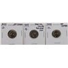 Image 1 : Lot of (3) 1999-P Off-Center & Partial Collar Railroad Rim Roosevelt Dime ERROR