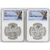 Image 1 : Lot of 1982Mo & 1983Mo Mexico Libertad Onza Silver Coins NGC MS65