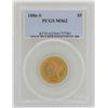 Image 1 : 1886-S $5 Liberty Head Half Eagle Gold Coin PCGS MS62