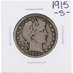 1915-S Barber Half Dollar Coin