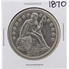 Image 1 : 1870 $1 Seated Liberty Silver Dollar Coin