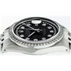 Image 5 : Rolex Men's Stainless Steel Black String Diamond 36MM Datejust Wristwatch