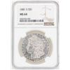 Image 1 : 1881-S $1 Morgan Silver Dollar Coin NGC MS64