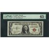 Image 1 : 1935A $1 Hawaii Silver Certificate WWII Emergency Note PMG Gem Uncirculated 65EP