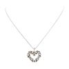 Image 2 : 18KT White Gold 1.25 ctw Diamond Heart Pendant