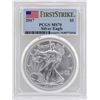 Image 1 : 2017 $1 American Silver Eagle Coin PCGS MS70 First Strike