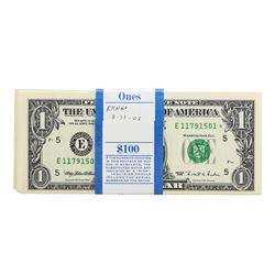 Pack of (100) Consecutive 1995 $1 Federal Reserve STAR Notes Richmond