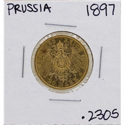 1897-A Germany-Prussia 20 Marks Gold Coin