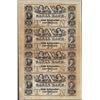 Image 1 : Uncut Sheet of 1800's $10 Canal Bank Obsolete Notes