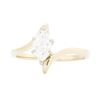 Image 1 : 14KT Yellow Gold 0.50 ctw Diamond Solitaire Ring