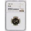 Image 1 : 1957 Proof Jefferson Nickel Coin NGC PF69