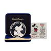 Image 1 : 1987 Rarities Mint Walt Disney Mickey's Magic 5 oz .999 Silver Coin w/Box & COA