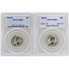 Image 1 : Lot of 1944-D & 1945-D Washington Quarter Coins PCGS MS65
