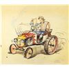 Image 1 : "Tractor Ride" Hand-Colored Concept Brownline.