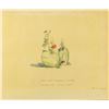 Image 1 : "Reluctant Dragon Climber" Hand-Colored Concept Brownline.