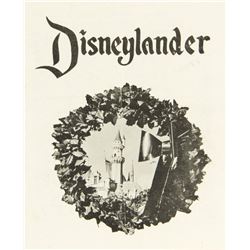 Disneylander Magazine Christmas Issue.