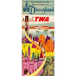 TWA Airlines Disneyland Brochure.